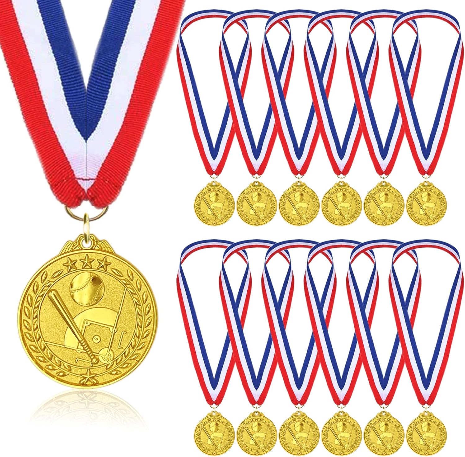Medals for Award,12 Pack Baseball Award Medals Softball Award with