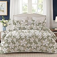 Vista 16 de Whale Flotilla Colchas Reversibles Estampadas Tamaño Queen, Colchas de Cama Extra Suaves Bohemias con Hojas Florales Ligeras Full Queen, Juego