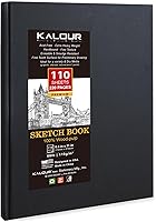 Kalour Hardcover Sketchbook 8.5x11 Inch, 110 Sheets 110gsm Acid-Free Paper, Lay-Flat for Artists Beginners Kids