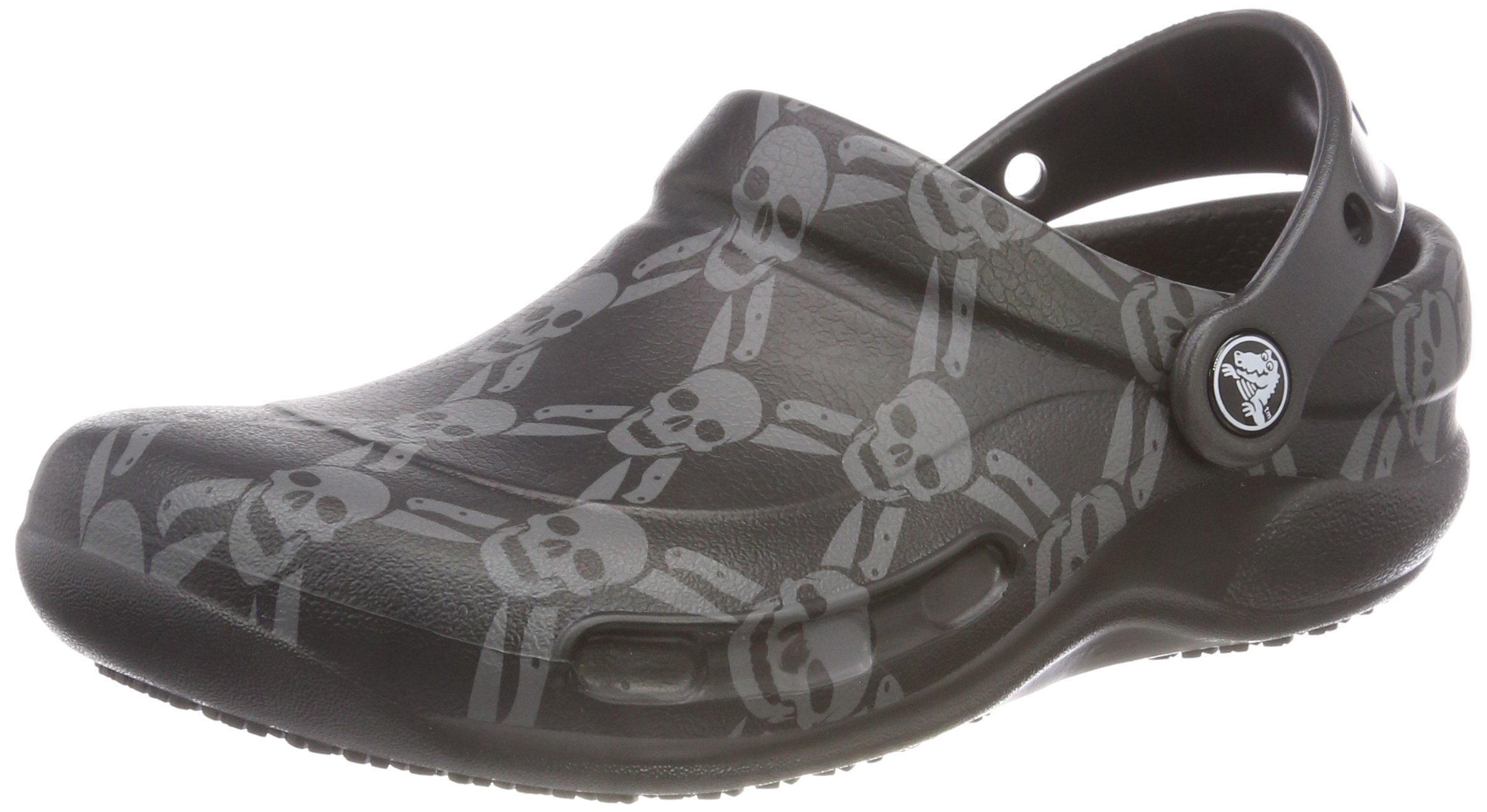 Crocs Unisex Bistro Graphic Clog Clog, Black Black Smoke 05m, 9 UK