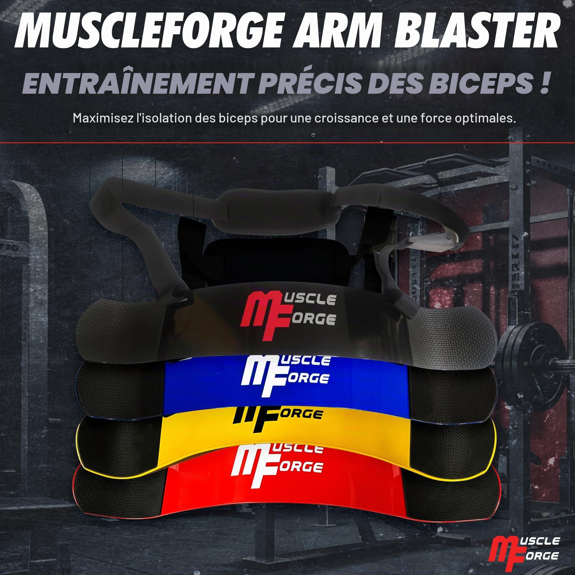 Arm Blaster, Isolateur de Biceps pour Une Isolation optimale des Biceps et des Muscles du Bras, Blaster de Biceps pour Le Bodybuilding & Les Sports de Force