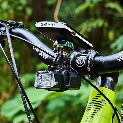 Miniatura 6 de corki Cycles Out Soporte de bicicleta extendido para bicicleta delantero compatible con Garmin Wahoo Bryton Cateye Bike Computer Compatible con
