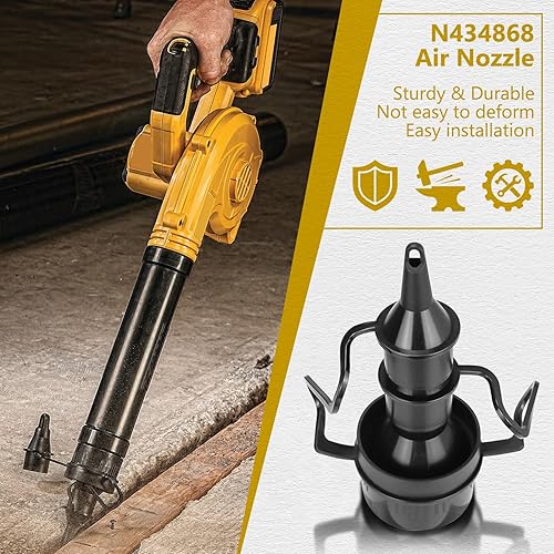 Miniatura 7 de N434868 Boquilla de aire para DeWalt DCE100B (tipo 1) 20v DCE100M1 (tipo 1) 20v DCE100M1 20V DCE100M1-CA DCE100B 20V DCE100B-CA soplador de hojas