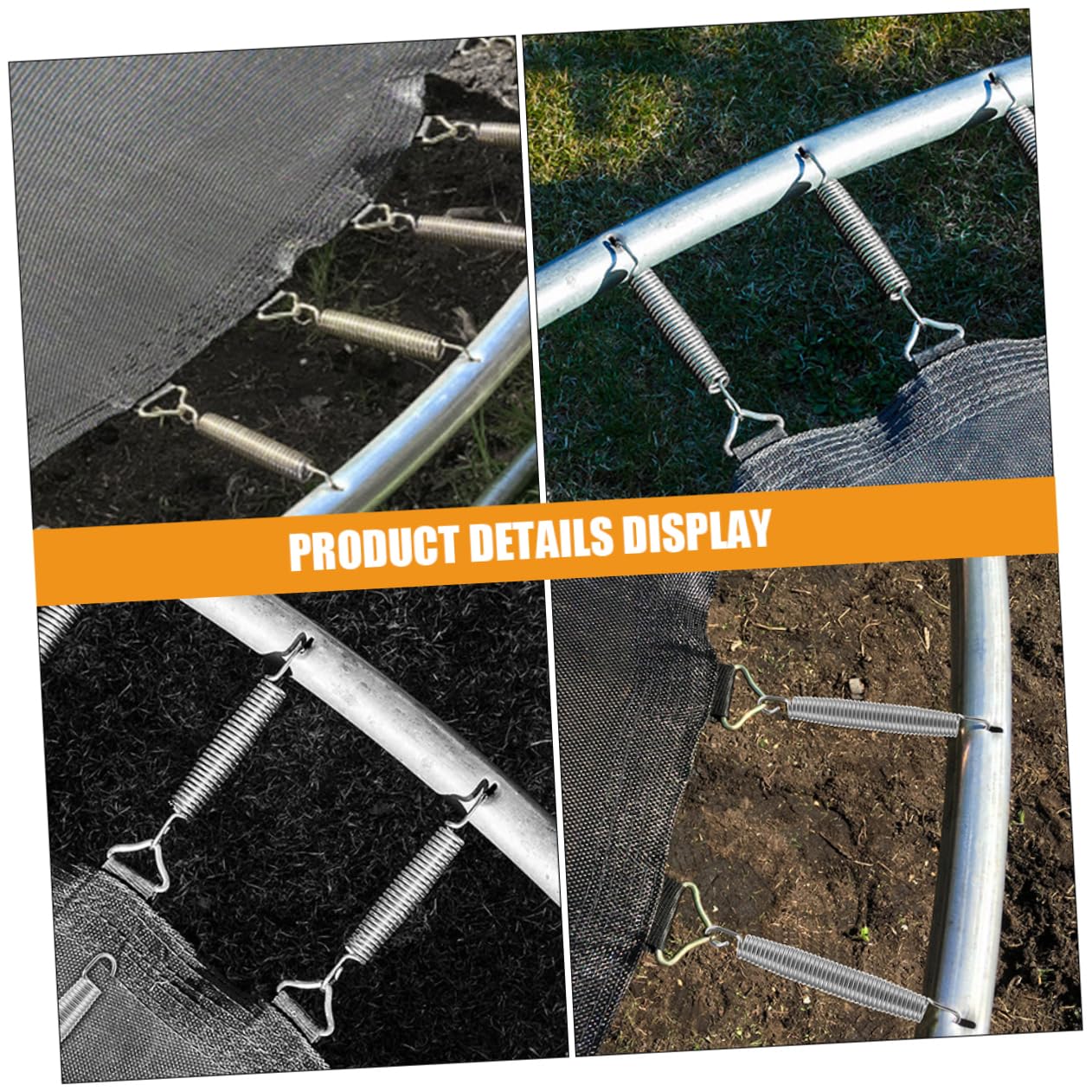 Trampolinfedern Verzinkt Aus Stahl Für Universaleinsatz Ersatz Für Zugfedern Zum Trampolin Hardwarezubehör Robust Und Rostfrei Für Reparatur Und Ersatz