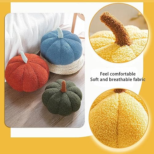 Miniatura 4 de Almohada de calabaza, almohadas decorativas de calabaza, almohada en forma de calabaza en 3D, almohadas de Halloween para sofá, decoración de