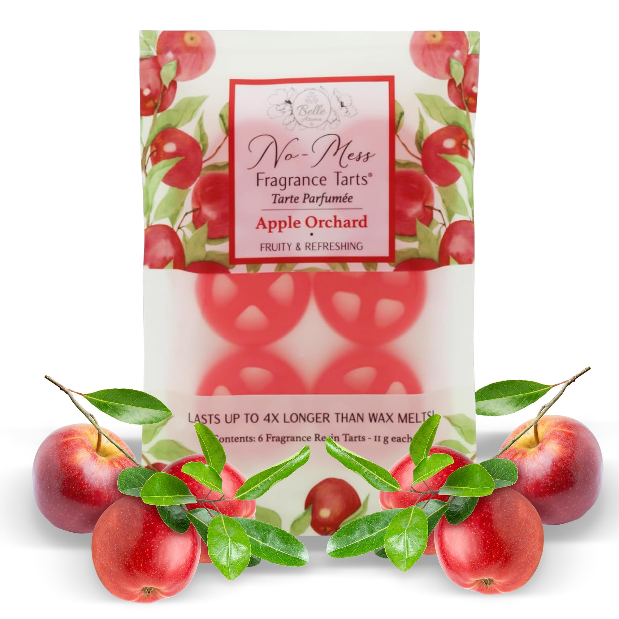 No-Mess Resin Tarts - (6 Mini Scented - 1-Pack) Wax Melts - Replacement of Scented Wax Melts - Fragrance Tart for Wax Warmer - Scented Wax Melts Variety Pack (Apple Orchard)