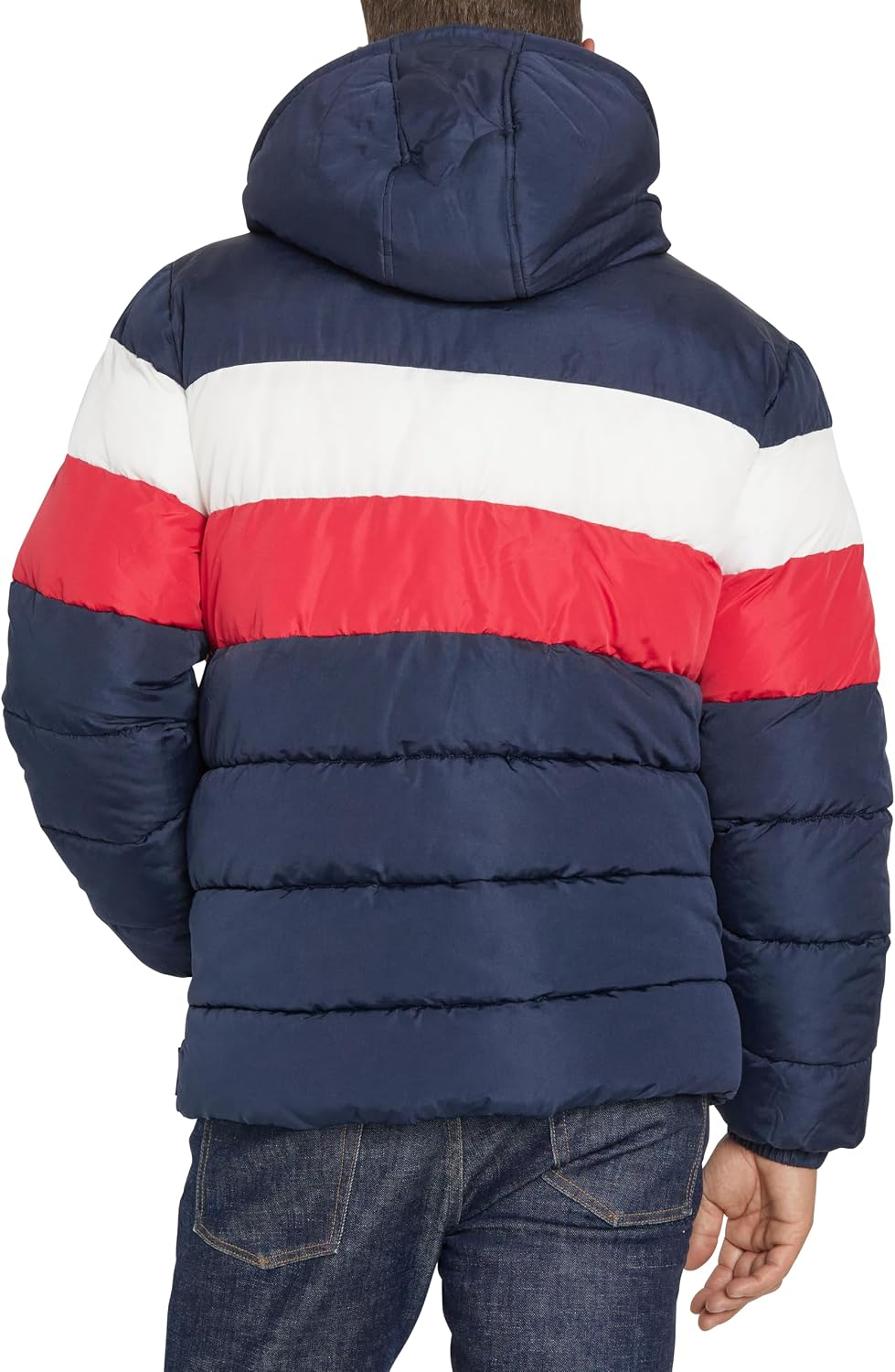 IZOD Men's Sherpa Lined Hooded Puffer Jacket