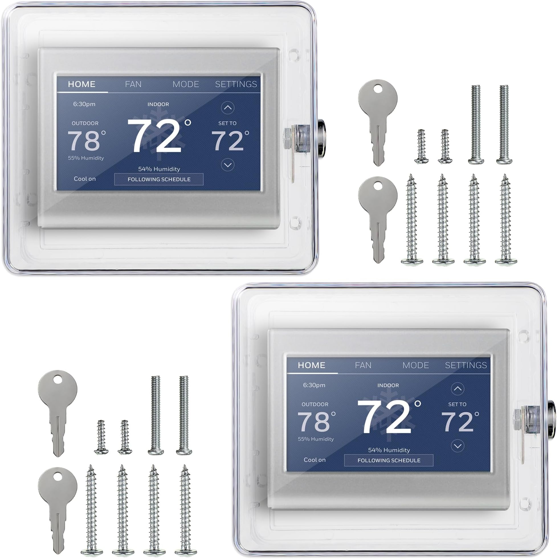 Dreyoo Thermostat Lock Box Cover with Key, Compatible with