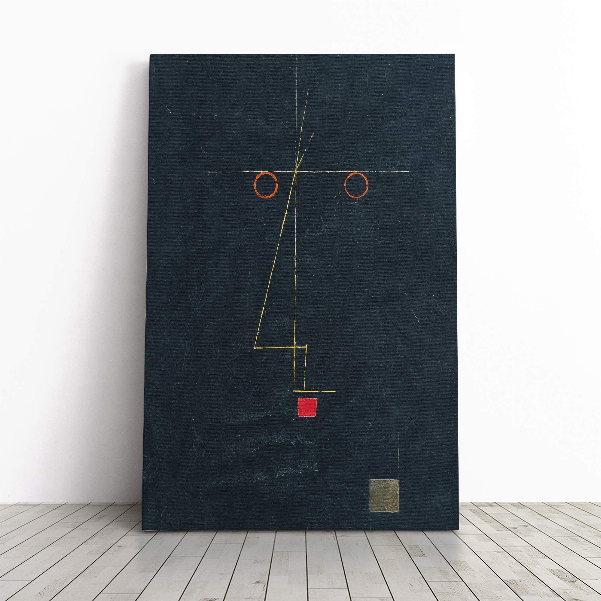 Paul Klee Portrait of an Artist Canvas Print | Gallery Wrapped 30mm Frame Wall Art | 24x16 inches | Ready to Hang | Modern People Picture | Living Room Bedroom Lounge Office