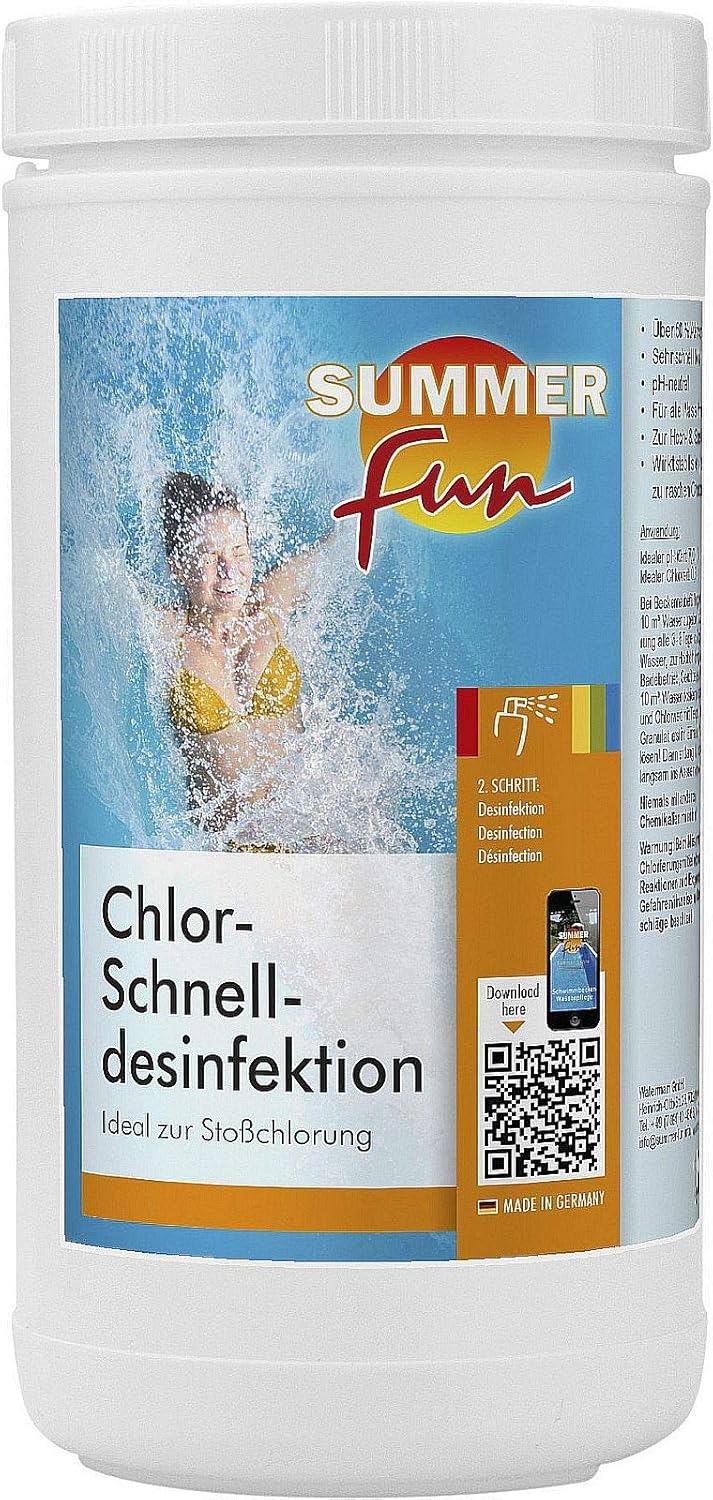 Summer Fun ChlorSchnellDesinfektion, 1,2 kg Amazon.de Garten