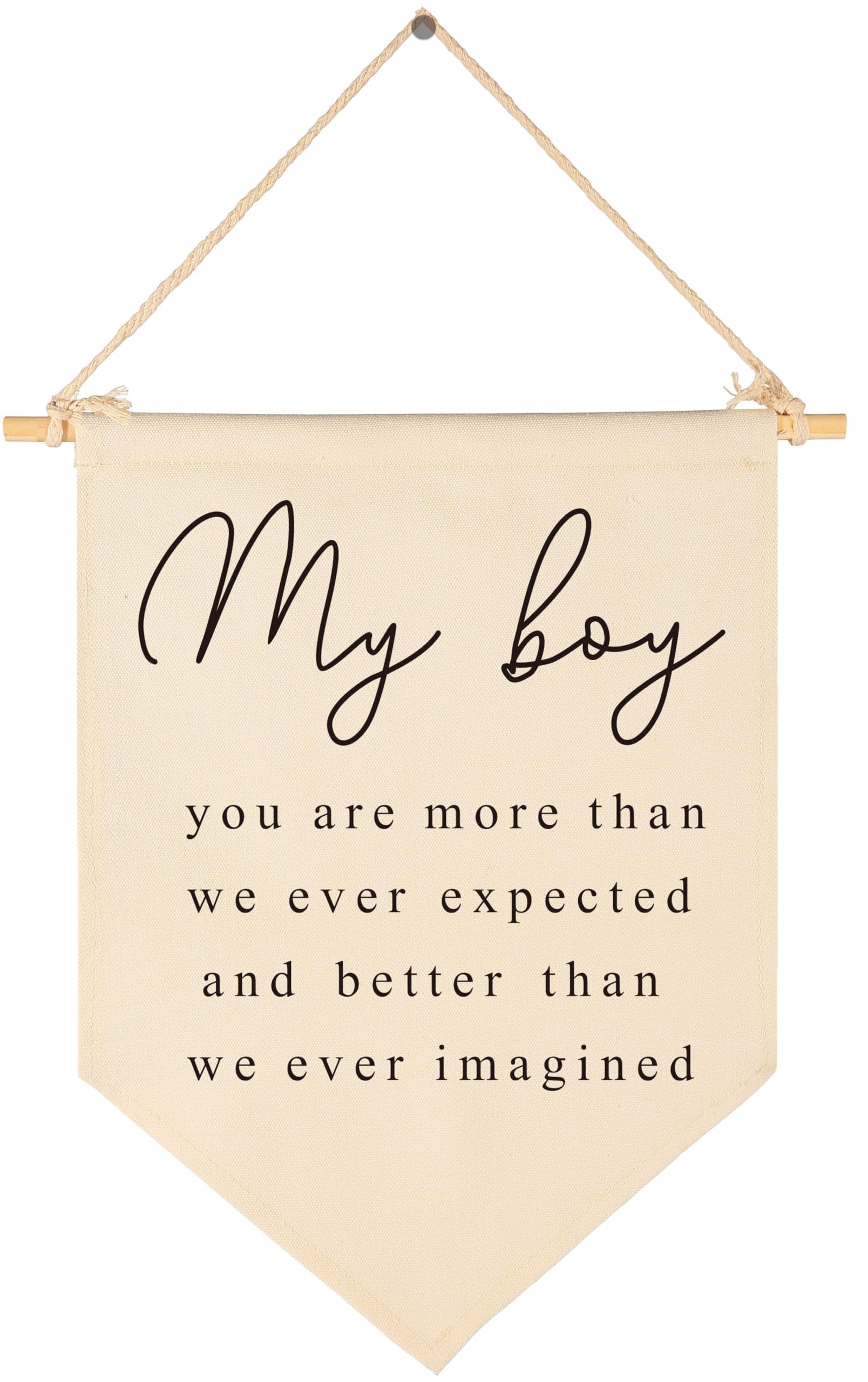 Christian Kids Sunday School Classroom Decor-Biblical Affirmations-Bible Verses-Homeschool Education-Scripture Gift for Boys Girls Kids-Canvas Hanging Flag Pennant Banner Wall Decor Gift for Nursery