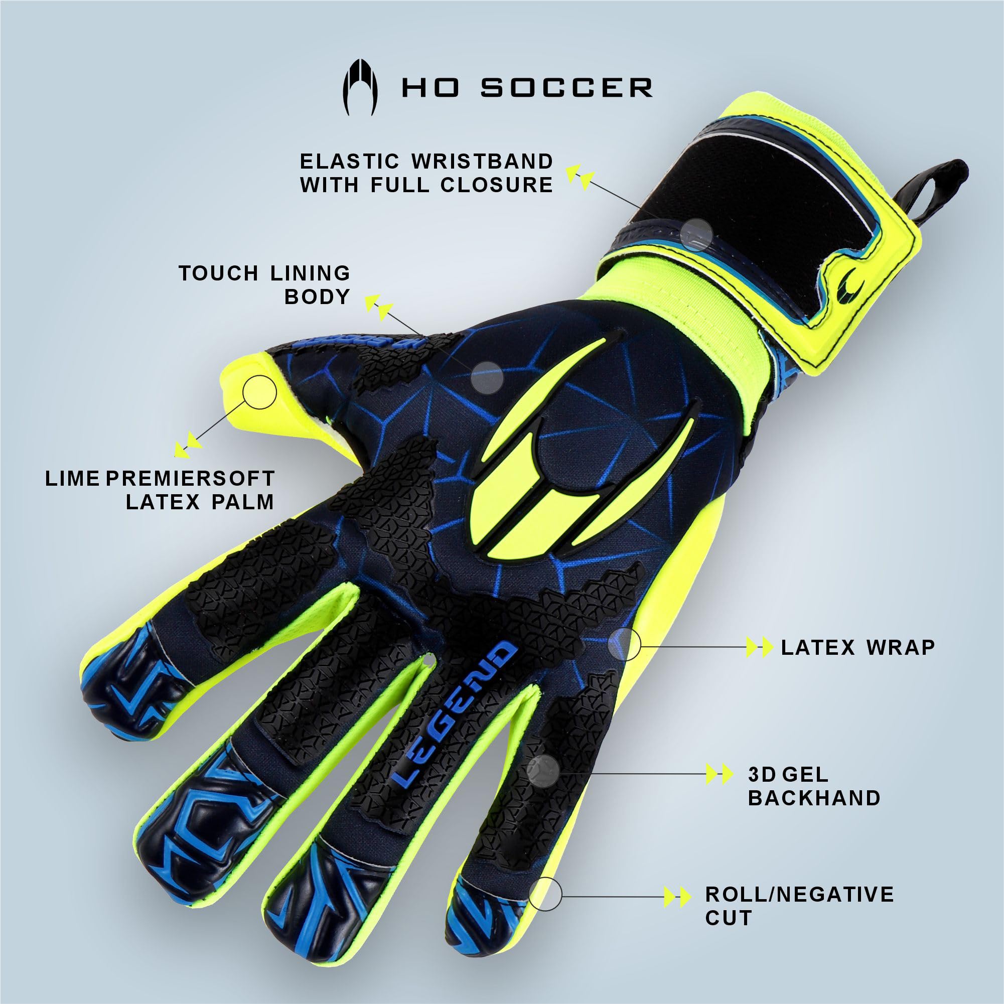 HO Soccer Fit Legend, Guanti Portiere Unisex Adulto