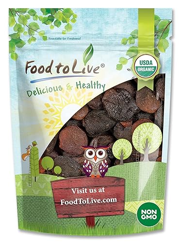 Food to Live Albaricoques secos orgánicos, 2 libras, sin OMG, Kosher, sin sulfatos, crudos, veganos, a granel