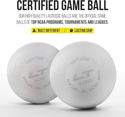 Miniatura 6 de PEARL Guardian Innovations - Pelotas de lacrosse texturizadas LT - Paquete de 100 unidades, con certificación SEI y cumple con los estándares NOCSAE