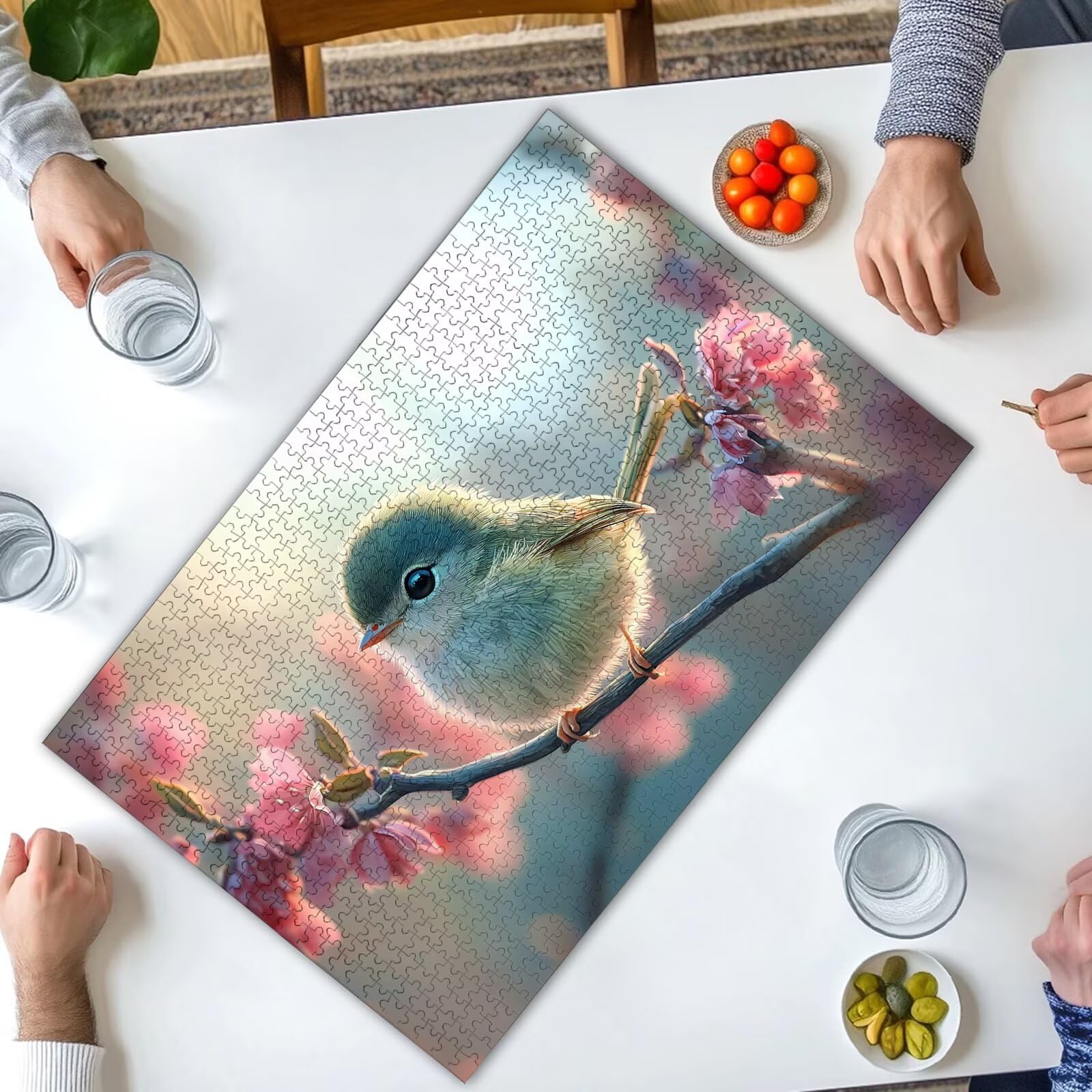 Puzzle Fleur 4000 Pièces Adultes, Puzzle 4000 Pièces pour Adultes et Enfants à Partir de 14 Ans, Oiseau Puzzles Bois de Qualité Supérieure avec Une Boîte d'Emballage Exquise, Cadeau Femme/Homme, -2057
