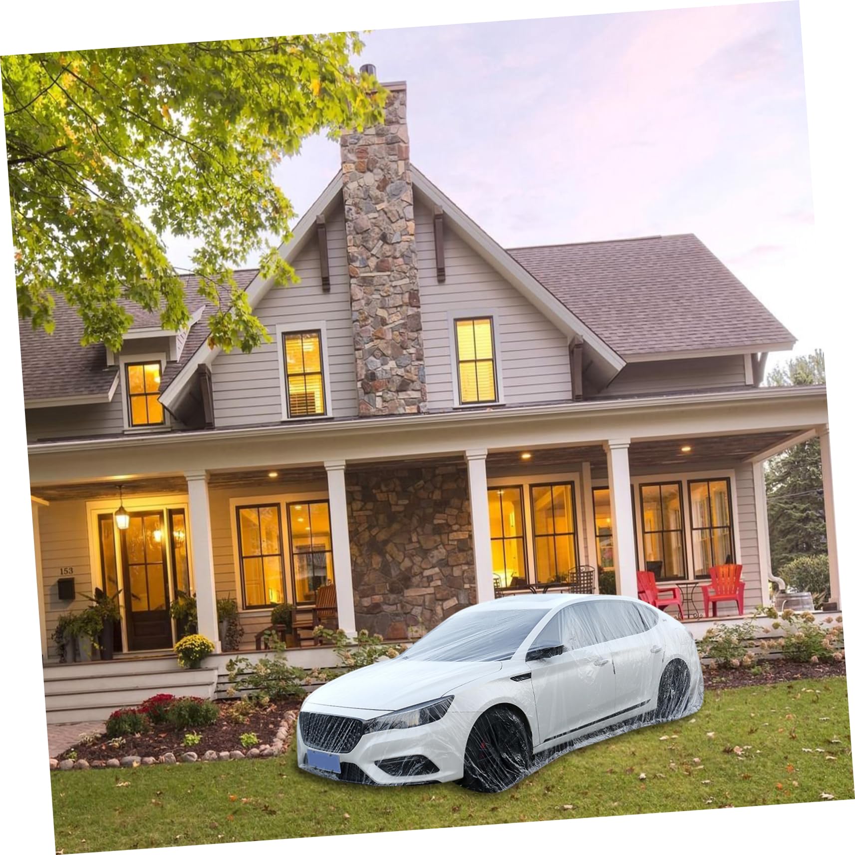 Cabilock All-Weather Car Protective Cover Outdoor Car Body Cover for Suvs and Fit for Full Coverage Against Rain — view 4