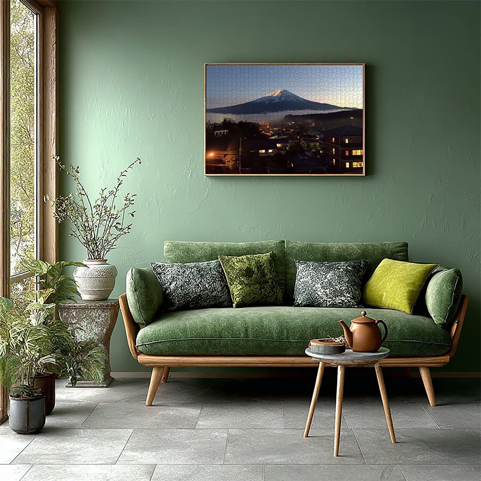 Mount Fuji Puzzle 5000 sztuk dorosłych, Japonia drewniane puzzle z pudełkiem 156 x 105 cm, pomysł na prezent dla mężczyzn i kobiet, zabawa dla dorosłych, do gier rodzinnych, gier wyzwań, wykwintne
