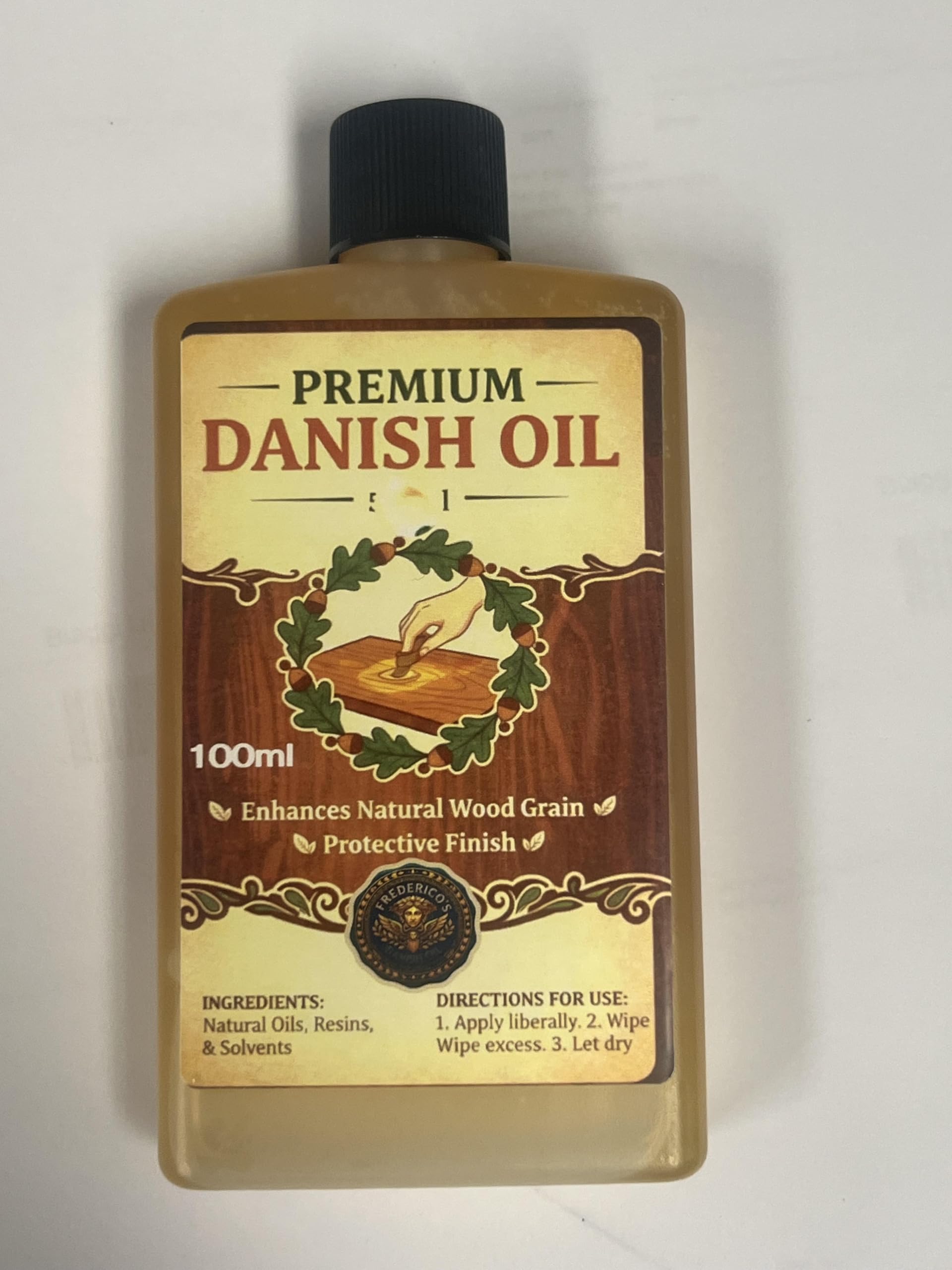 The Original Danish Oil, for All Types of Wood, Natural 50% Tung (90, Grams)