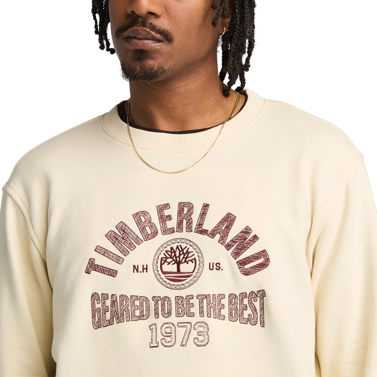 Timberland mens Seasonal Logo Graphic Crewneck Sweatshirt - Image 4