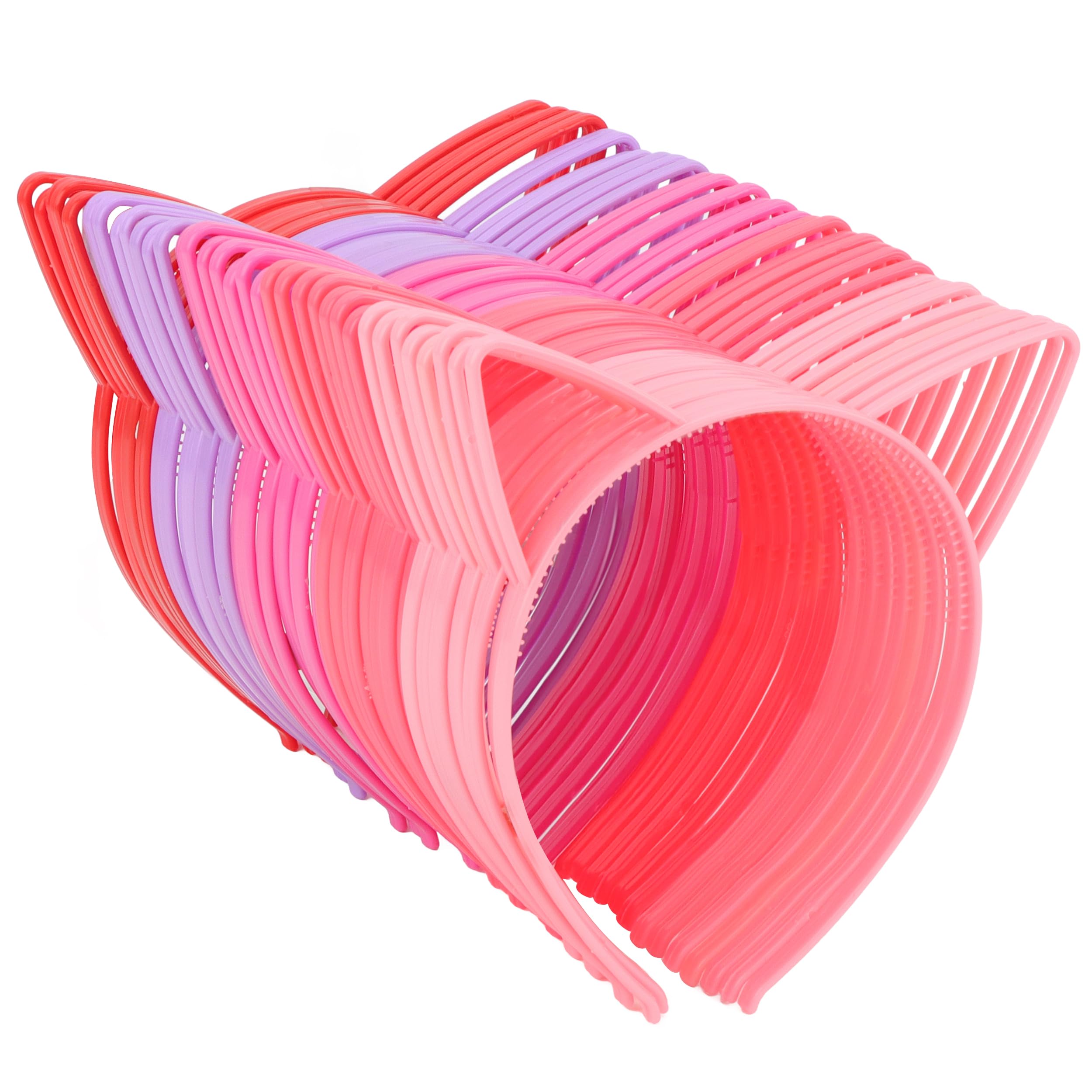 COCIDE 36Pcs Cat Ears Headbands Plastic Taylor Party Decorations Kitty Headbands for Girls Gabby Party Favors Birthday Supplies for Women Halloween
