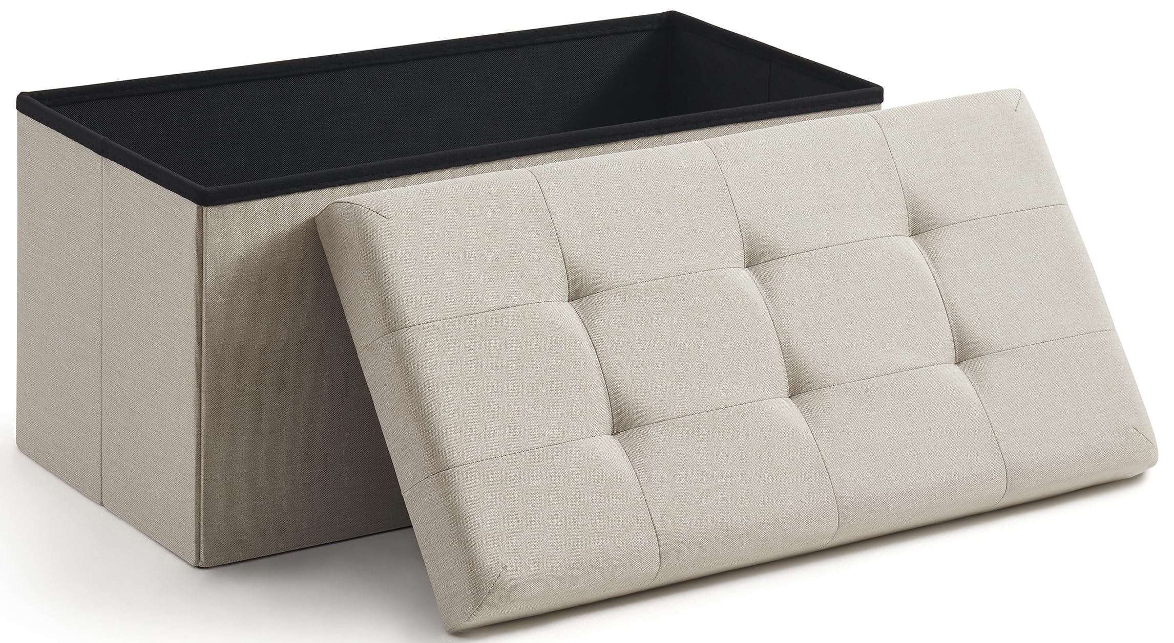 Ornavo 30" Linen Ottoman