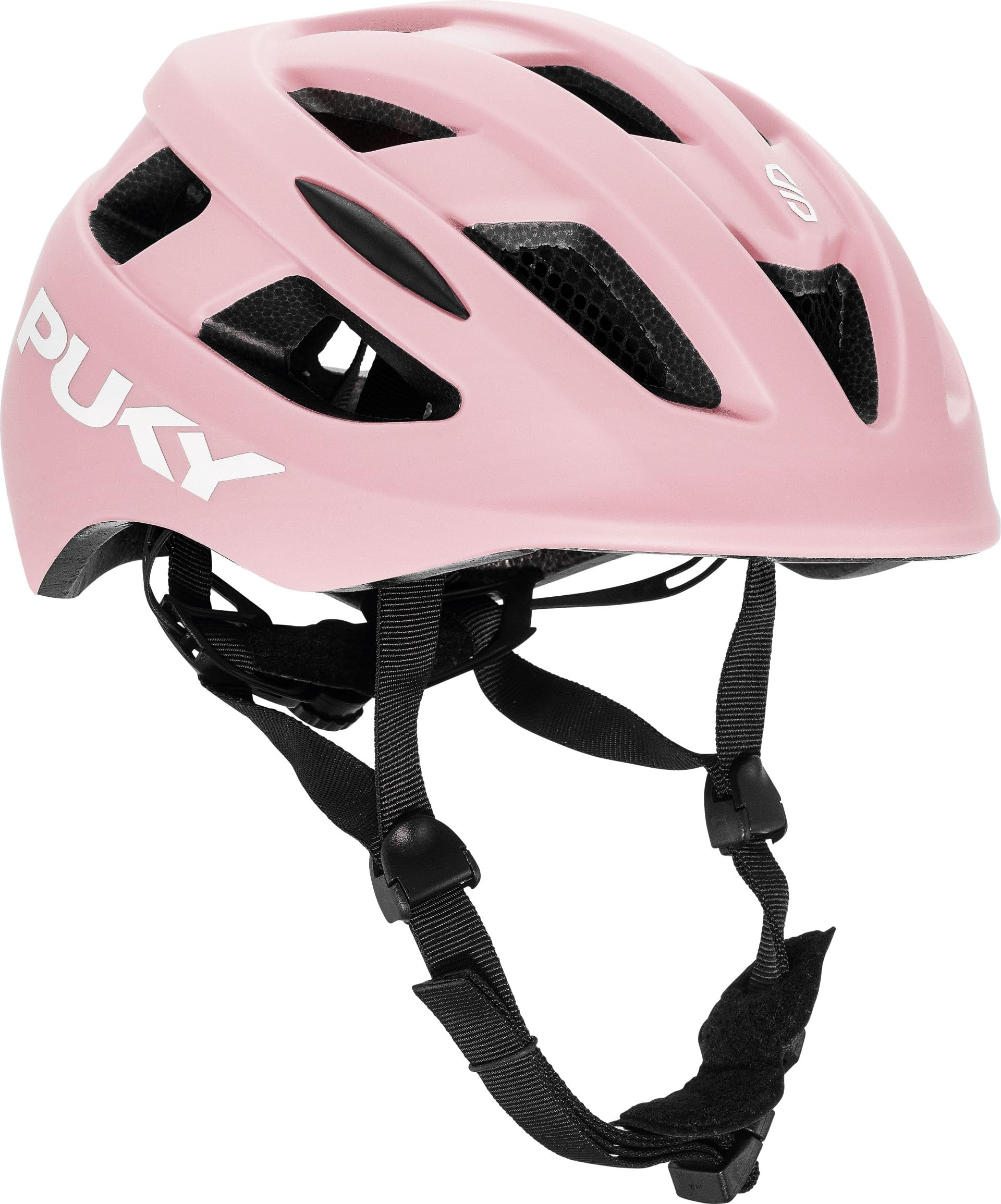 Set Puky Kinder Helm PH 8 PRO Rose & Tuch Blaubaer | Fahrradhelm Maximaler Schutz & Belüftung | Leichtgewicht | Sichtbarkeit durch Licht-Modul | Ideal für Sicherheit und Komfort auf dem Fahrrad