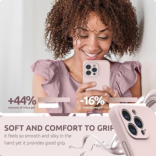 Miniatura 6 de SURPHY Funda compatible con iPhone 13 Pro 2021 con protector de pantalla, (protección de cámara + forro de microfibra suave), funda de silicona