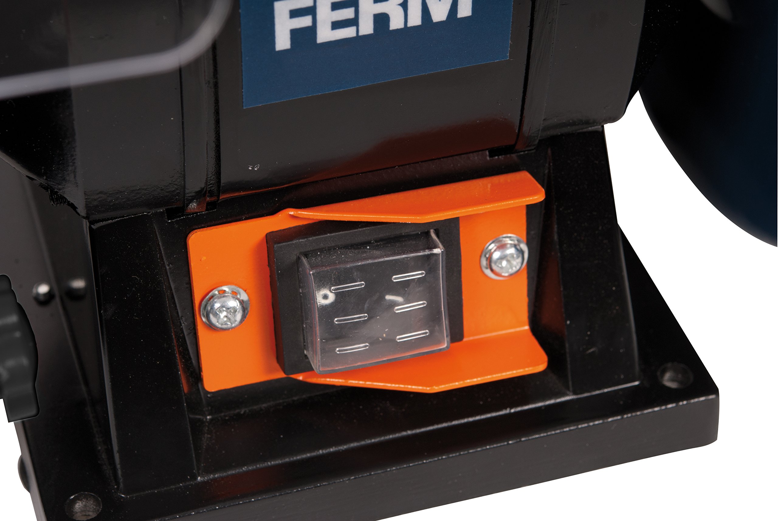 FERM Touret à meuler 150W 150mm - Incl. 2 pierres à aiguiser