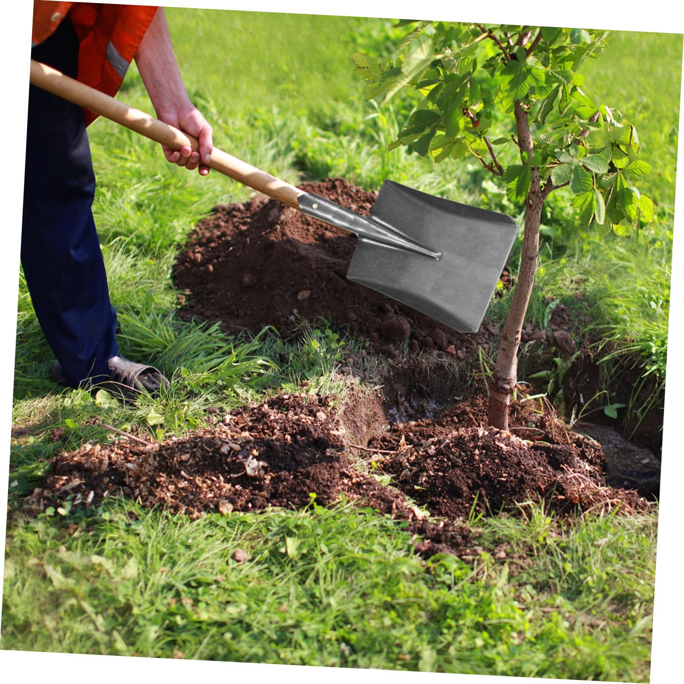 Hochwertige Gartenschaufel Aus Kohlenstoffstahl Robuste Handkelle Für Gartenarbeit Und Haushalt Kompakte Blumenschaufel Langlebige Pflanz Kohlenschaufel Praktisches Werkzeug Für Kl
