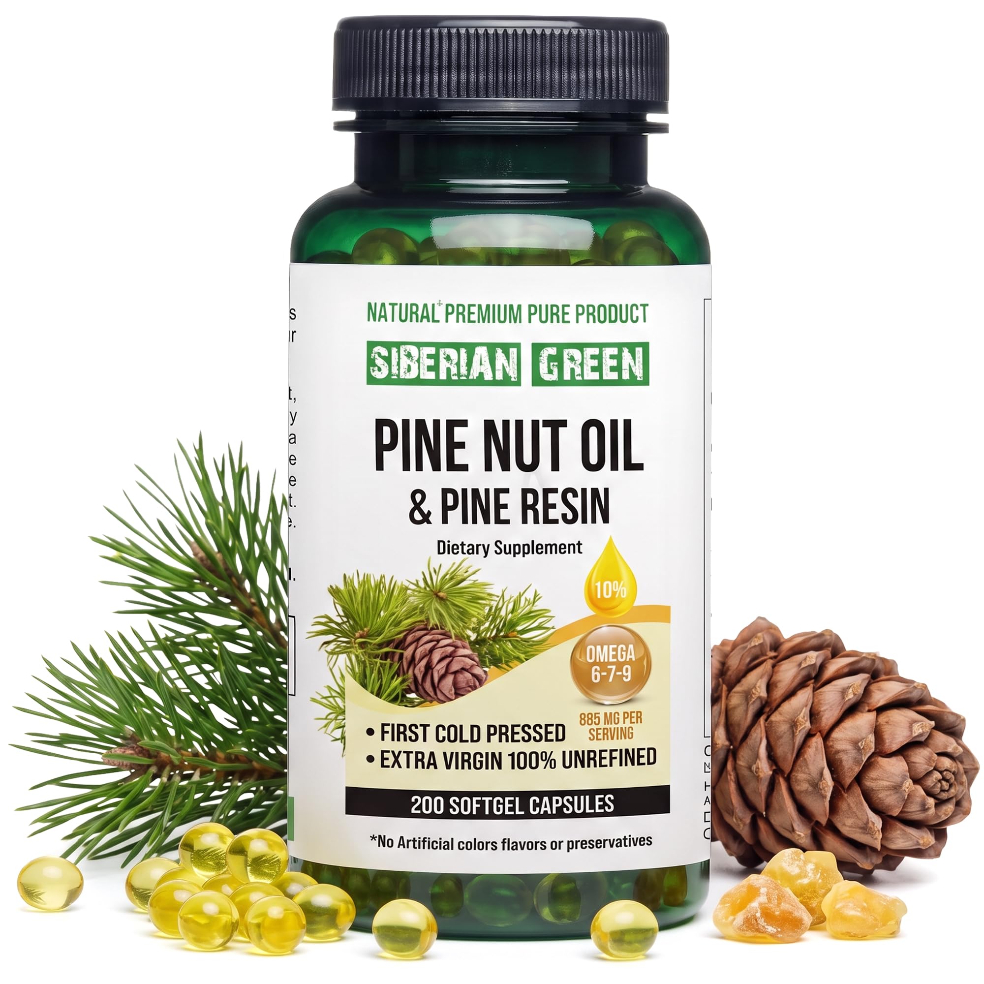 Siberian Green Sea Buckthorn Oil Capsules, Omega 7 Softgels for Skin — Amazon image 9