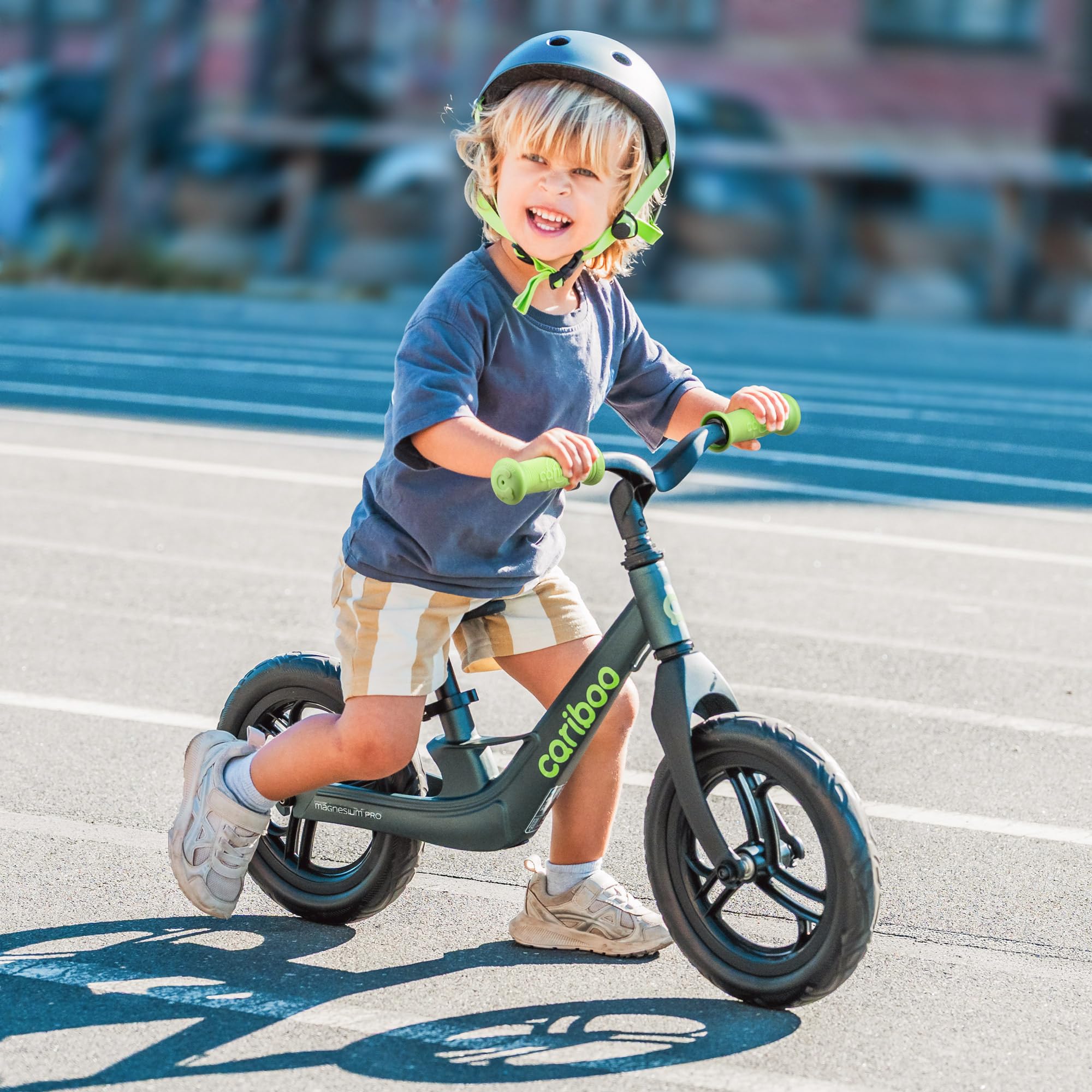 Cariboo Magnesium Pro Draisienne Enfant pour 2 Ans Cadre en Magnésium Roues 12 Pouces Jusqu'à 30 kg Selle Réglable Poids Très Léger