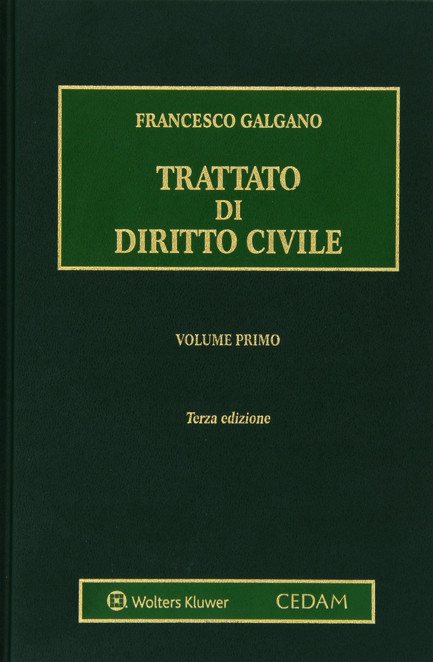 Trattato di diritto civile - volume i: Vol. 1