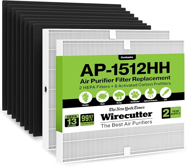 AP-1512HH HEPA Set Compatible with Coway Filter - 2 Year Supply - Compatible with Coway Airmega AP-1512HH & Airmega Filt