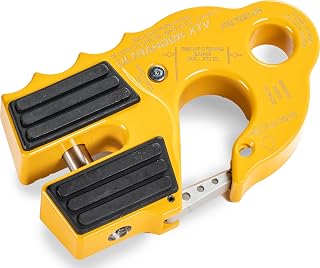 Factor 55 Ultrahook XTV Closed System Shackle Mount, Max Rated Load: 10,000 Pounds and Breaking Strength: 21,000 Pounds - Yellow