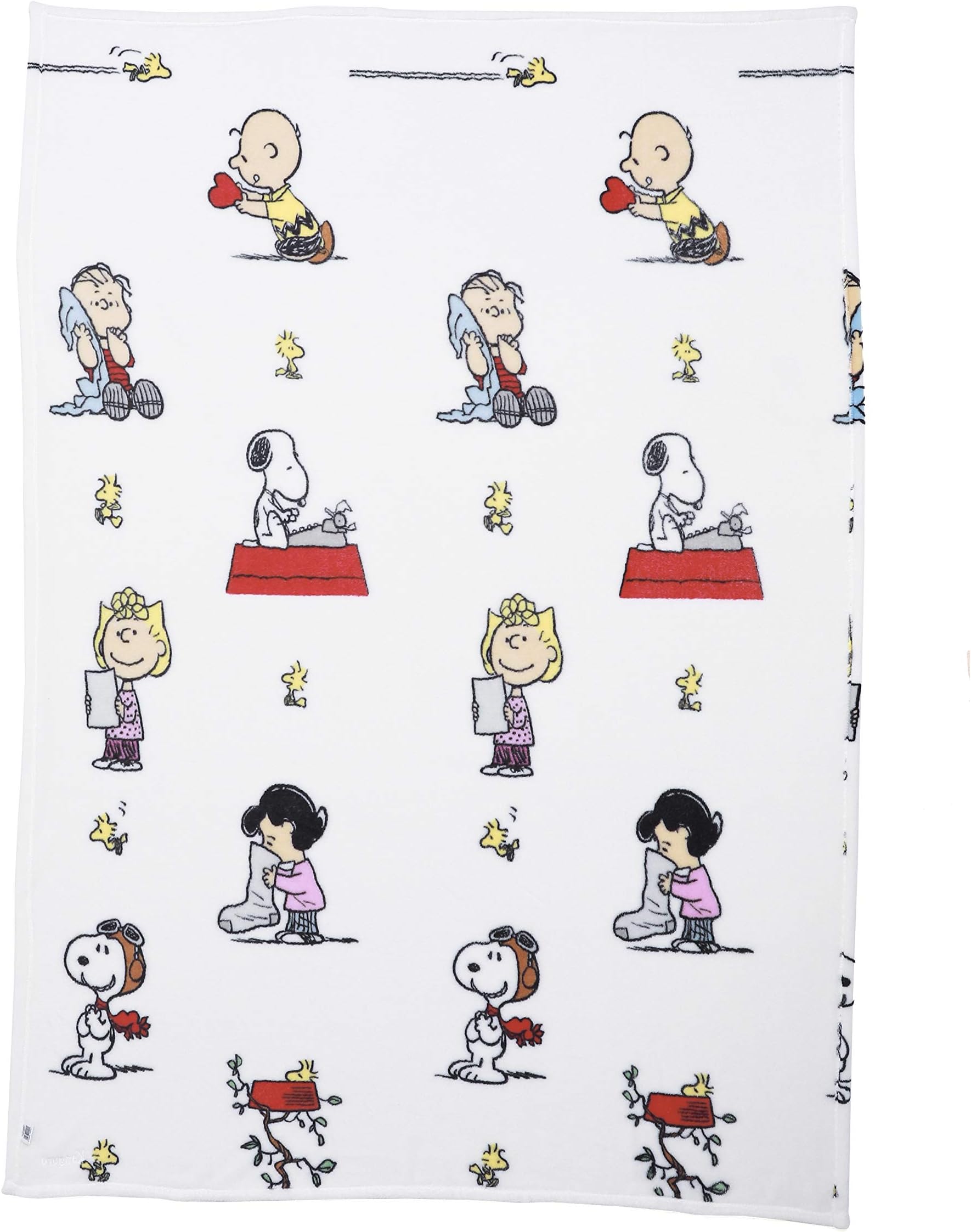 Lavatelli Snoopy 51" X 67"(130 X 170cm) Throw Blanket Superfine Fibres Super Soft & Warm