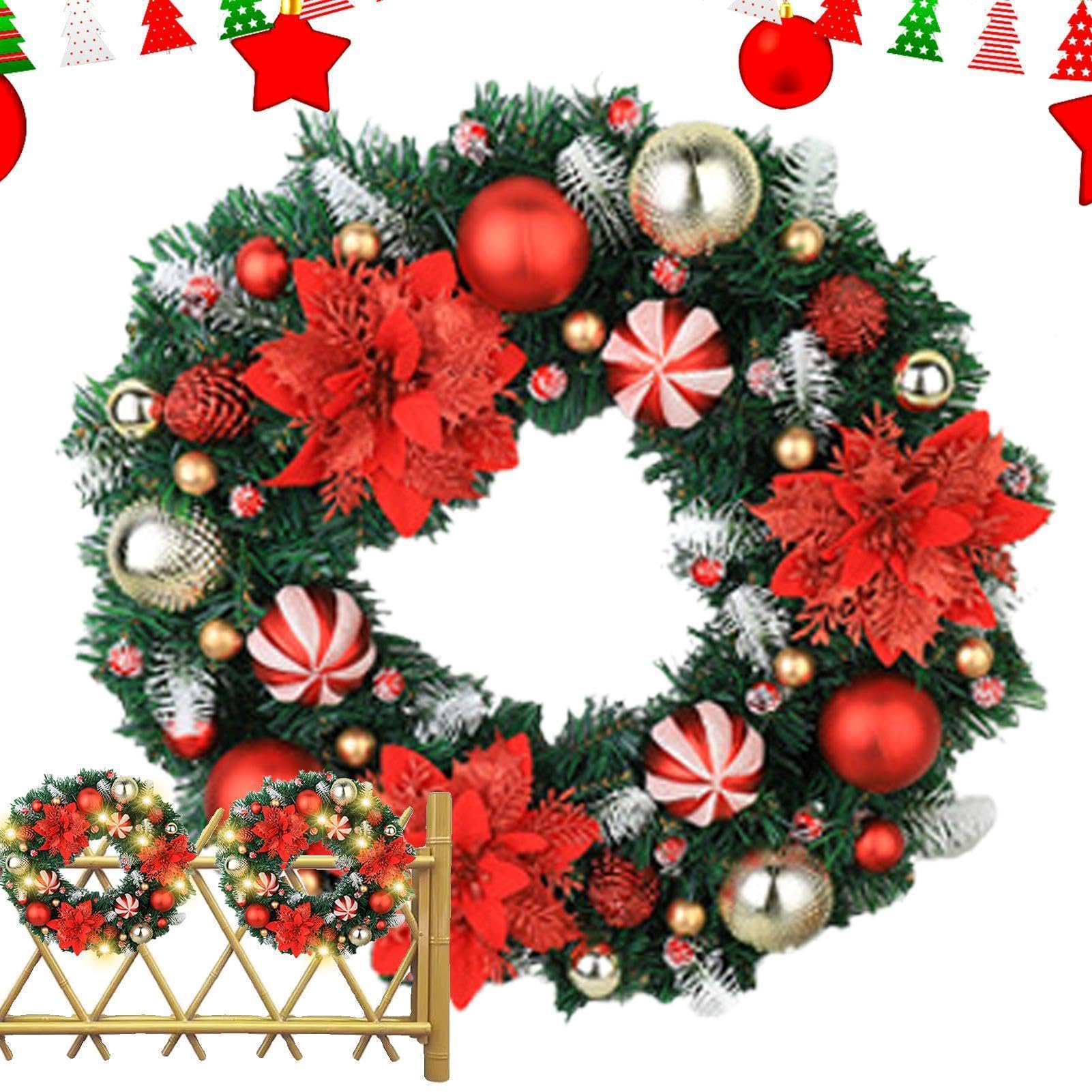 Weihnachtskranz Für Innenbereich Kugelblumen 41 Zentimeter Kranzdekoration
