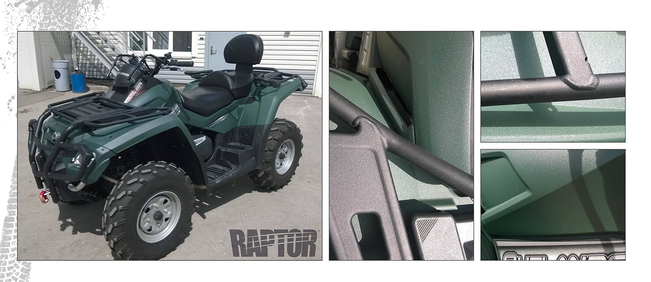 UPOL RAPTOR einfärbbar/farblos Pick Up Transportflächen Fahrzeug Beschichtung einfärbbar 3,79 Liter + AllorA Unterbodenschutzpistole
