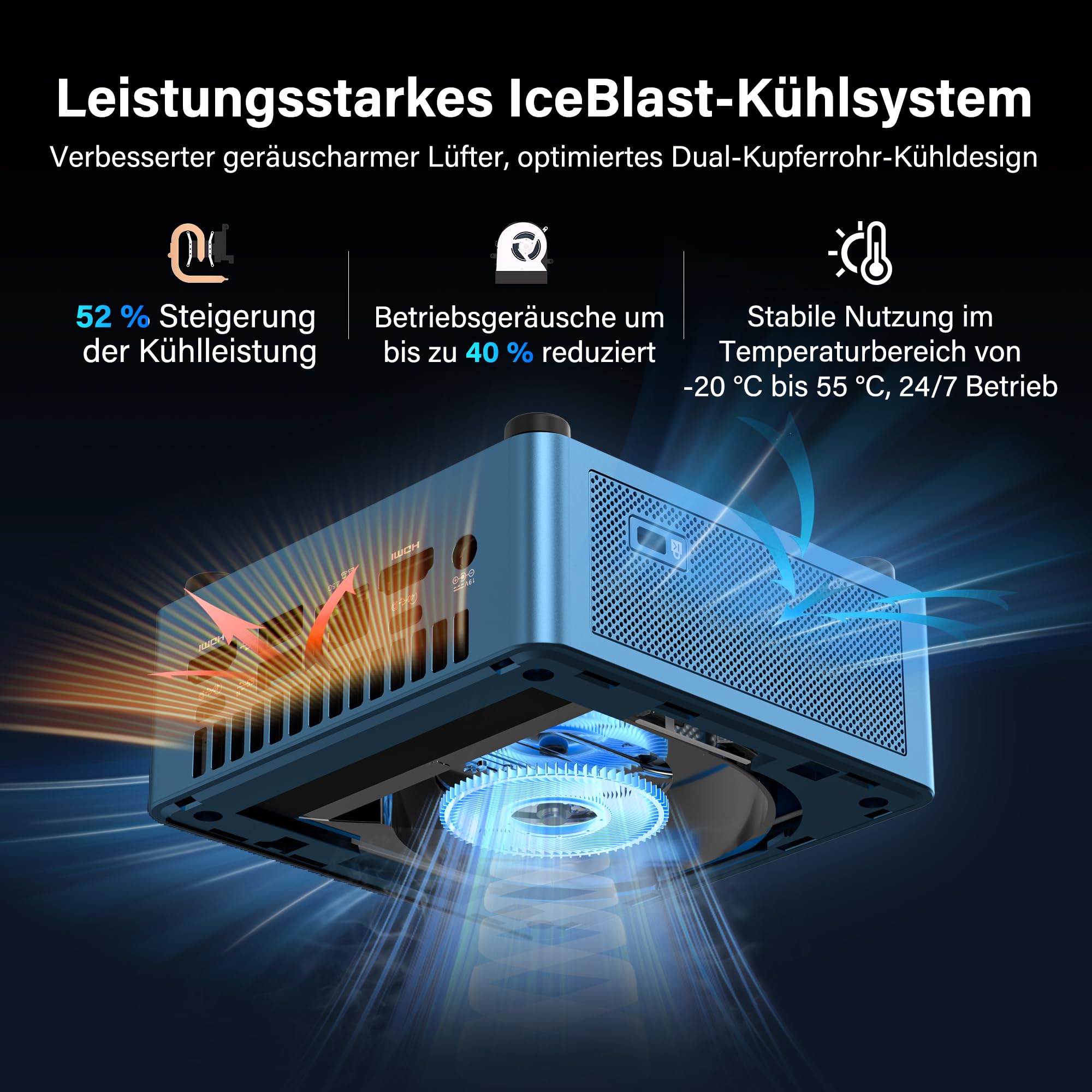 GEEKOM IT12 Mini PC mit Intel i5-12450H, 16GB DDR4 RAM 512GB(Bis zu 4TB) SSD Mini PC Windows 11 Pro mit 2.5G LAN|SD-Kartenleser|Wi-Fi 6E|Bluetooth 5.2|2*USB4 8K Mini Desktop PC für Home&Office&Busiess