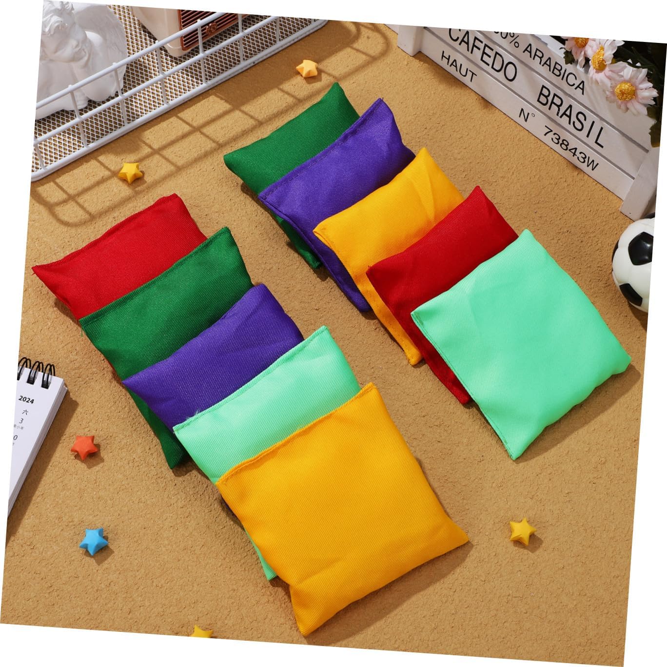WEKAMOS 20pcs Toss Game Bean Bags Outdoor Fun for Boy Girl and Adults for Play for Field Day Games and Team Activities Sturdy Construction