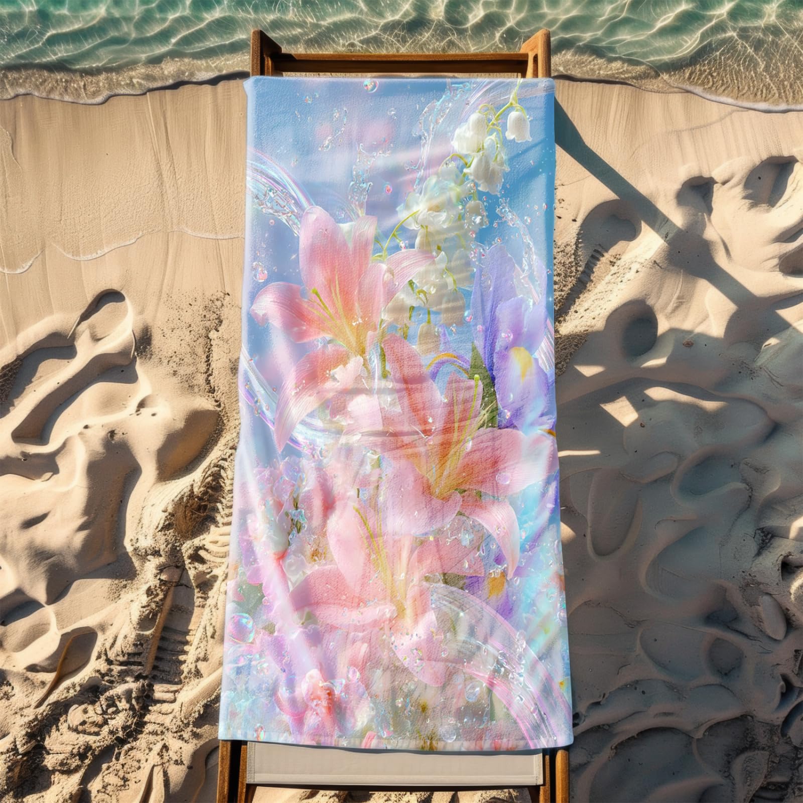 Générique Serviette de Plage 90X180 Rose Violet