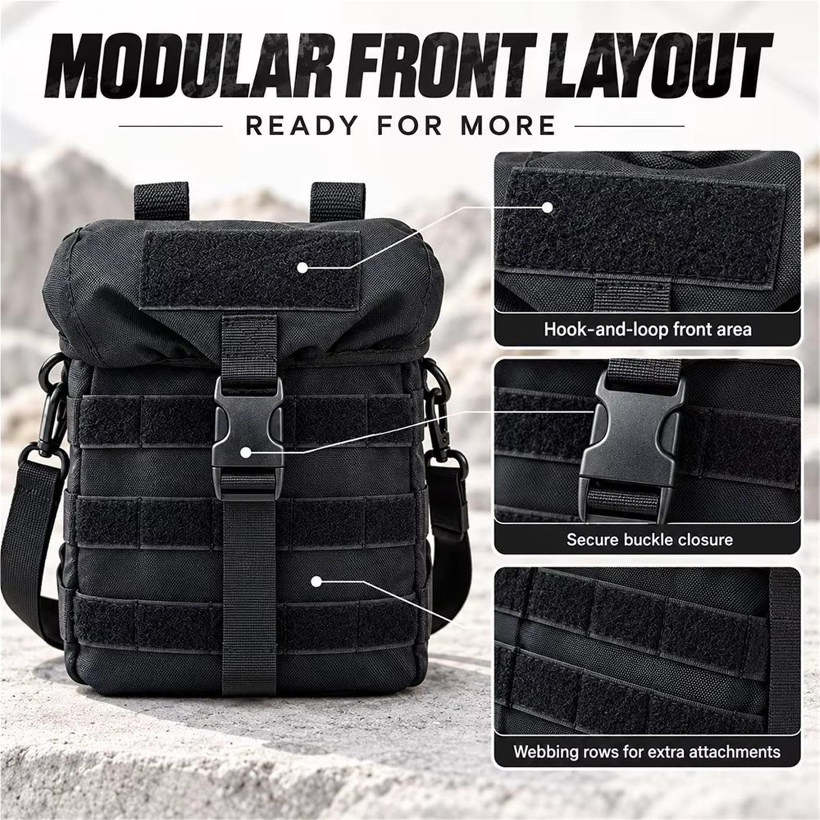 Pouch Tattico Maschera MOLLE Borsa Porta Equipaggiamento Outdoor