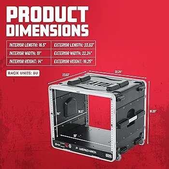 GATOR ゲーター ラックケース 軽量PE製 8U GRR-8L 新品 Amazon.com: Gator Cases Lightweight Molded 8U Rack Case with