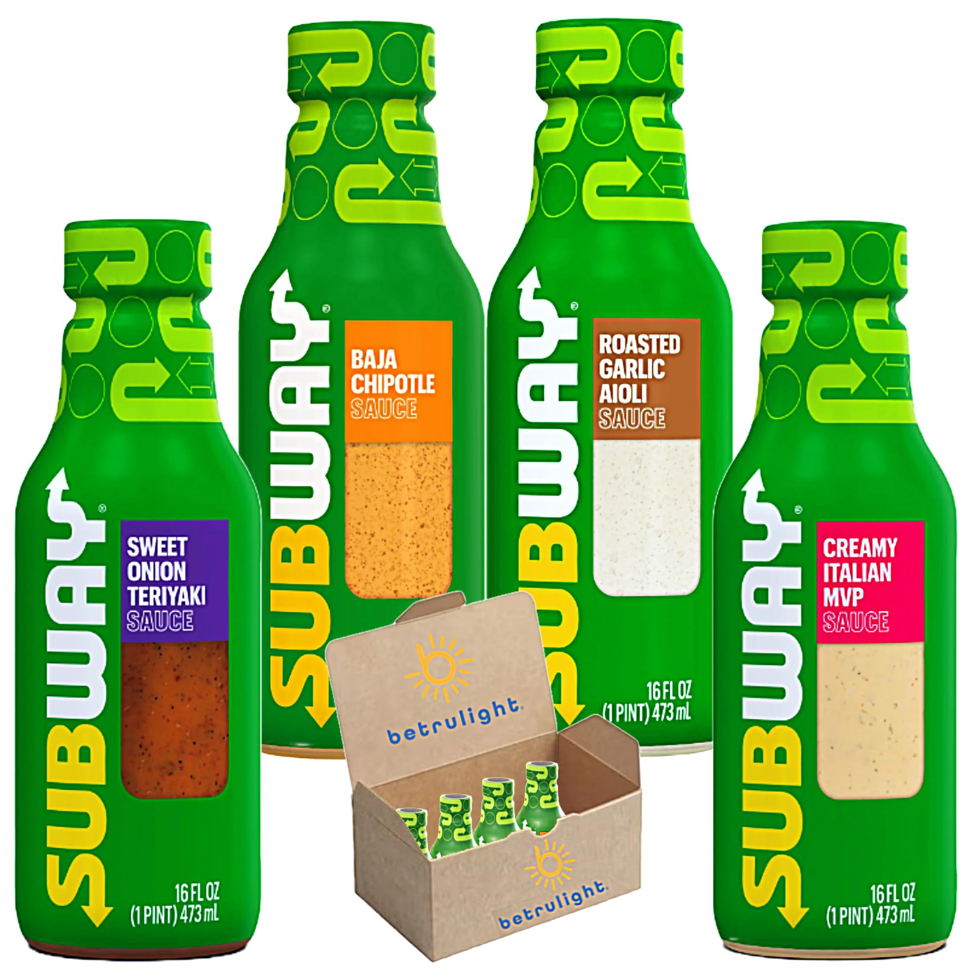 Subway Sauce | Dip or Pour | Great For Wraps, Burgers, Salads, Parmesan Cheese Soy Sauce, Pizza Sauce, Sriracha, Pasta Sauce in 16 Fl oz Bottle |