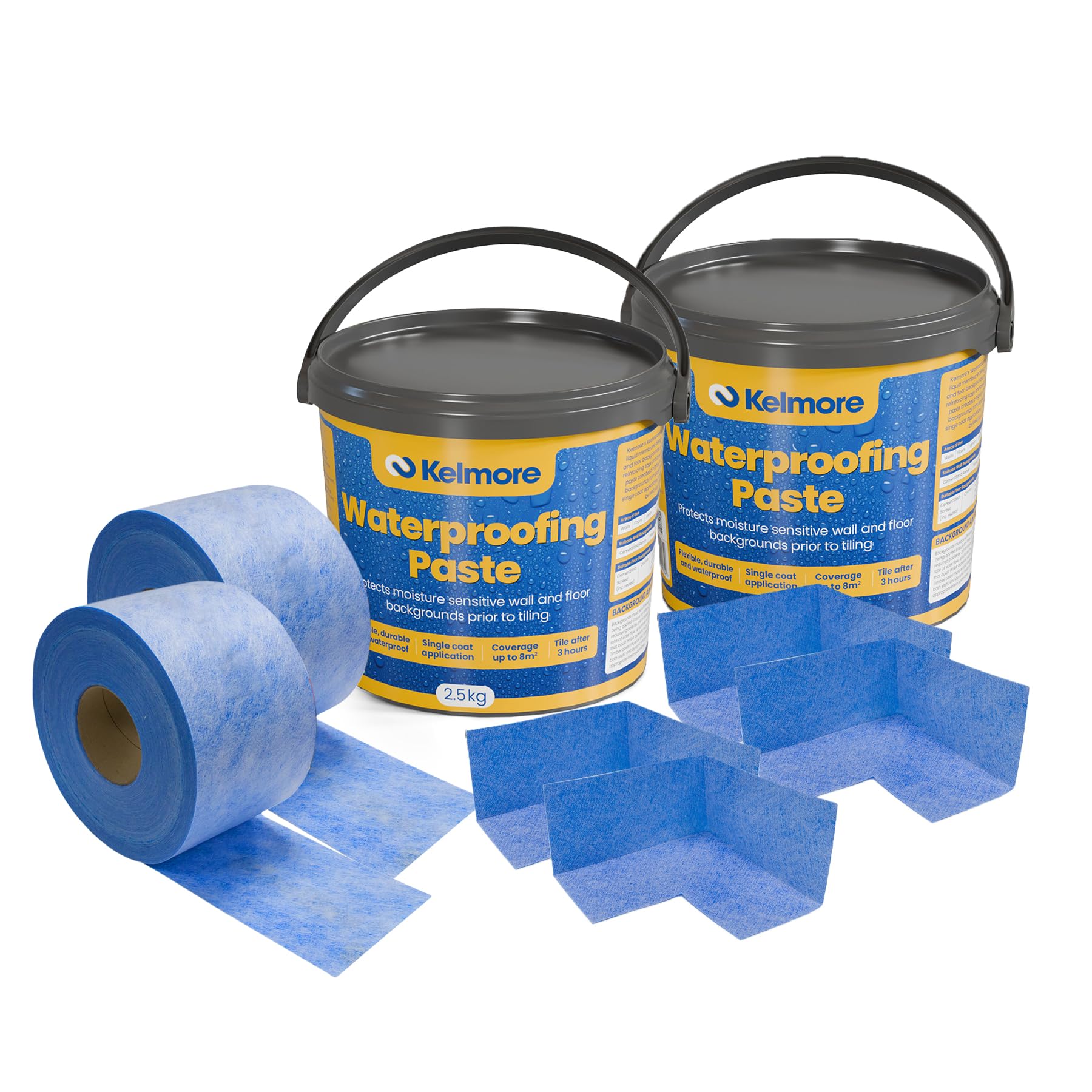 Thermopanel Premium Large Tanking Kit for Wetrooms, Bathrooms, Showers - Complete Kit to cover 13m2