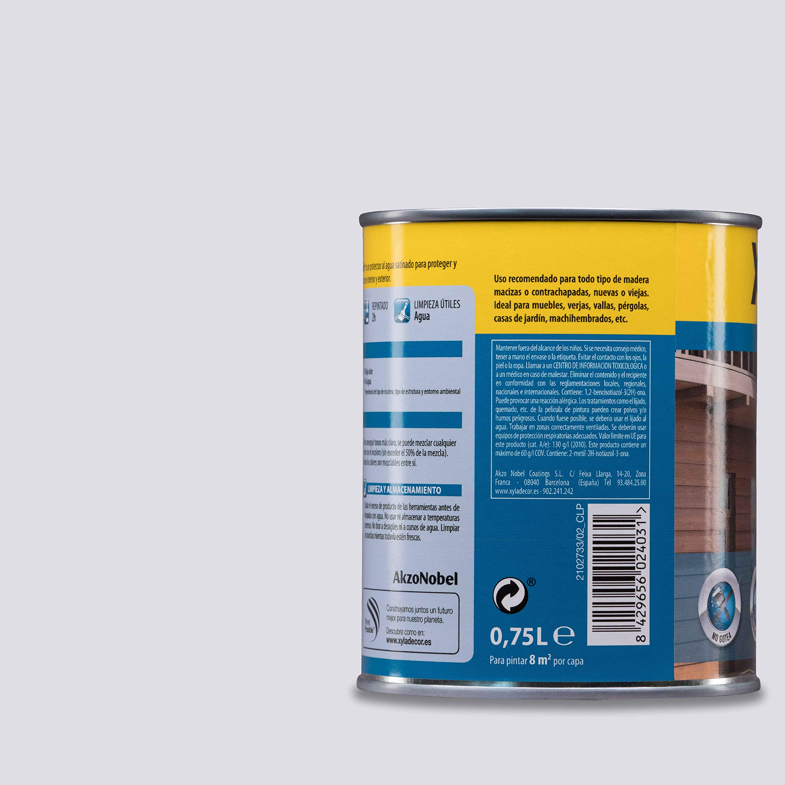 Xyladecor 250 Lasur Extra Satinado Aquatech, Para madera Roble, 750 ml (Paquete de 2)
