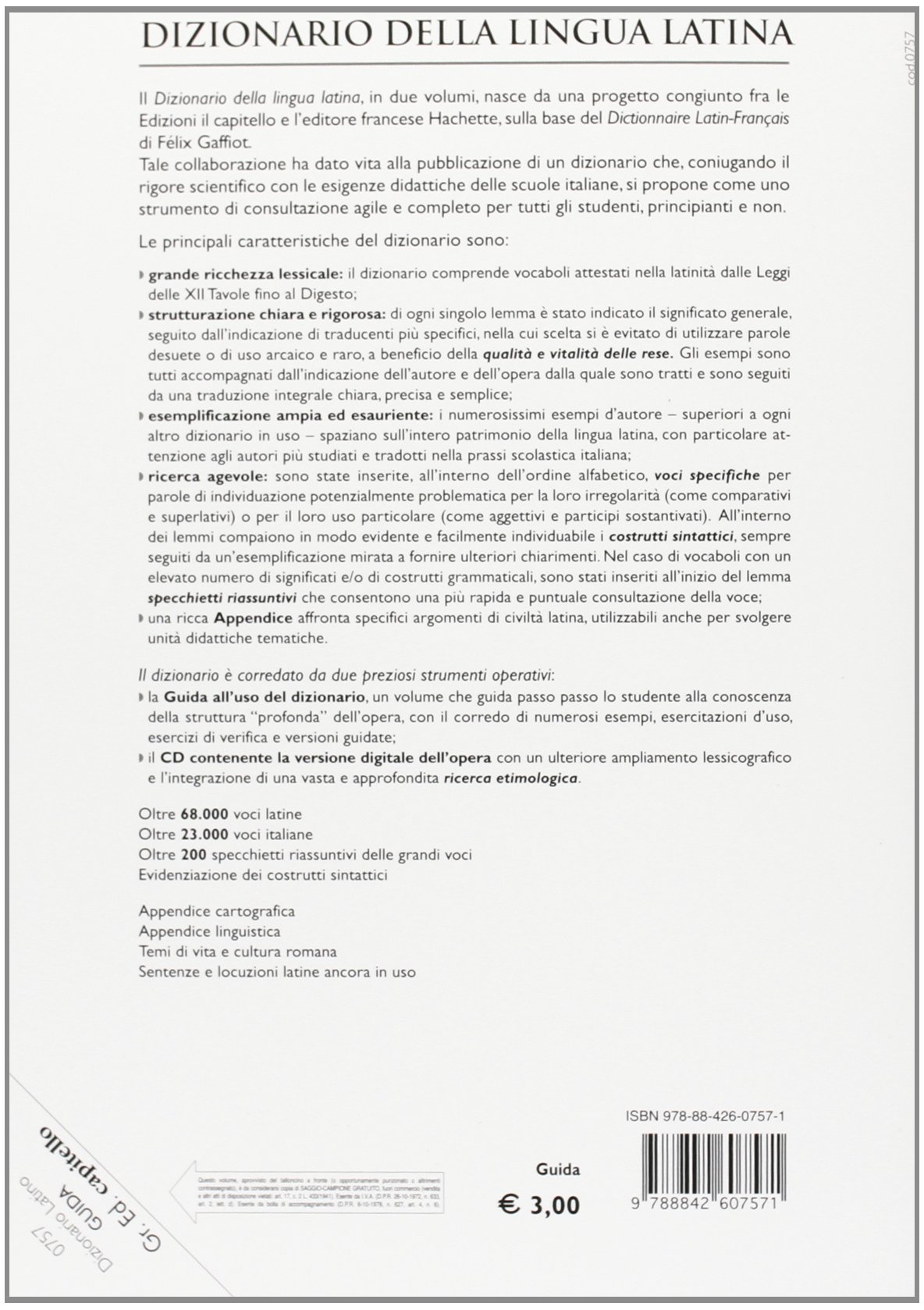 Dizionario della lingua latina. Con CD-ROM