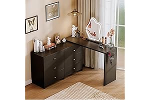 Elegant and Functional Desk Dresser for Enhanced Bedroom Aesthetics
