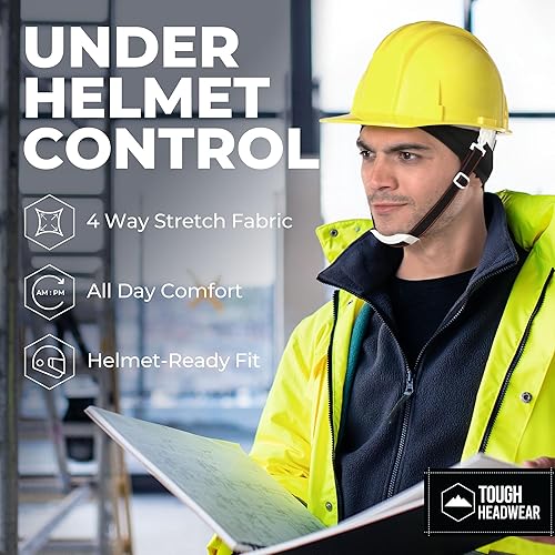 Vista 36 de Forro de casco de refrigeración para hombre, gorra de cráneo de ciclismo, forro de casco de motocicleta Negro