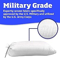 Vista 8 de DURASACK Bolsas de arena resistentes con cuerdas de amarre, bolsas de arena de polipropileno tejidas vacías para control de inundaciones con 1600