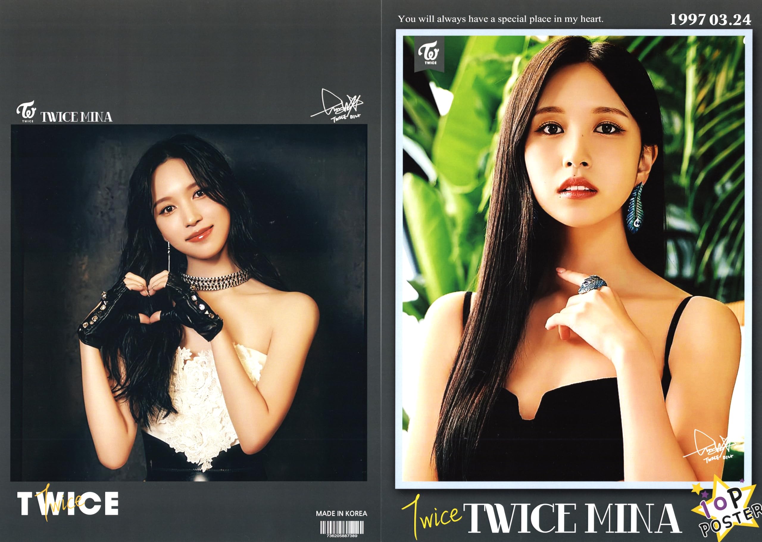 Amazon.co.jp: TWICE MINA ミナ グッズ ポスター 10枚セット A4サイズ